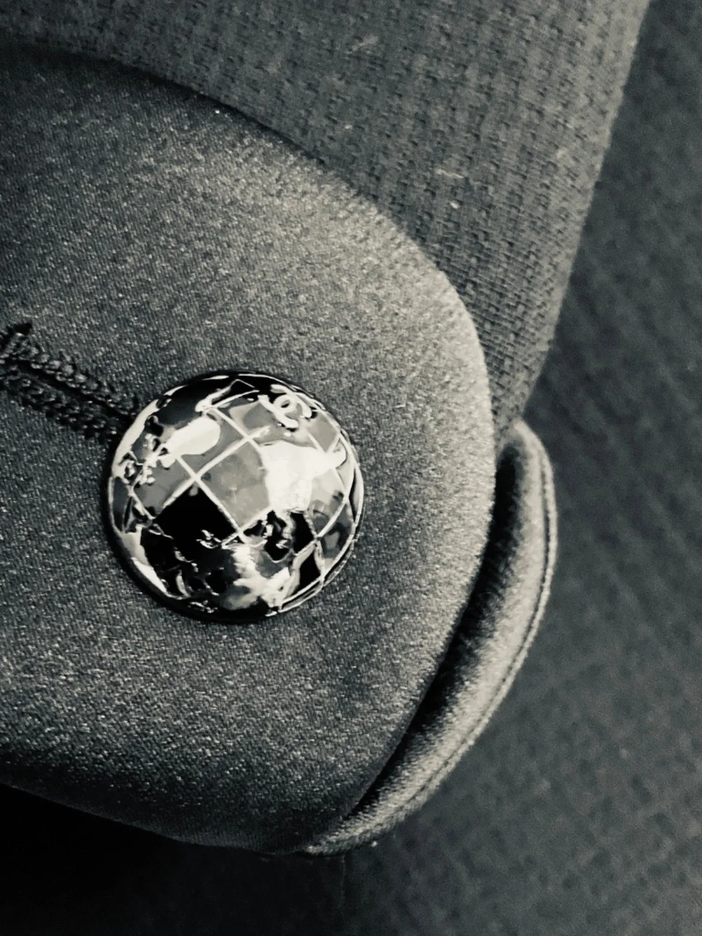 CHANEL black silk
